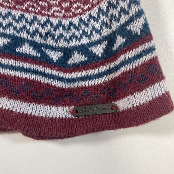 Eddie Bauer Women Pullover Sweater Large 1/4 Zip Nordic Outdoor Fair Isle - Picture 5 of 9